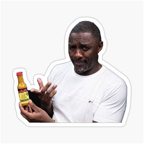 "Idris Elba Meme Hot Wings Hot ones meme " Sticker for Sale by Rendee ...