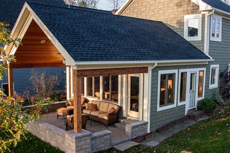 Addition with covered patio | Home additions, Bedroom addition, House ...