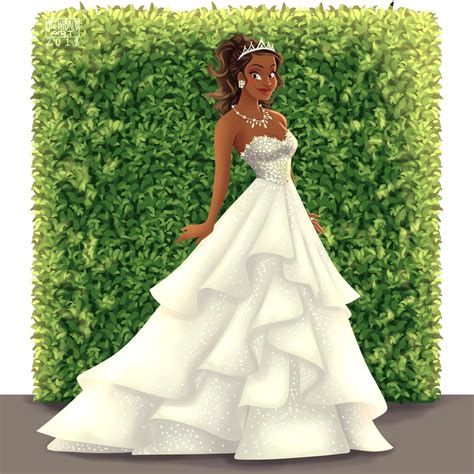 Tiana's Tiered Wedding Dress Is Definitely Fit For Royalty | Disney ...