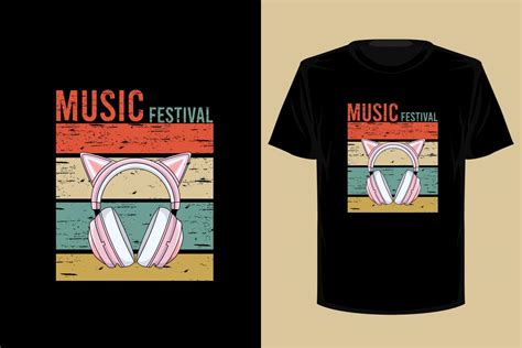 Music festival retro vintage t shirt design 7888002 Vector Art at Vecteezy