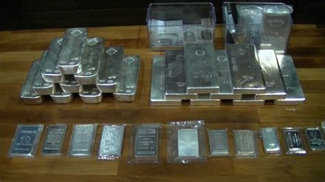 Silver bars - Johnson Matthey 100oz and others - YouTube