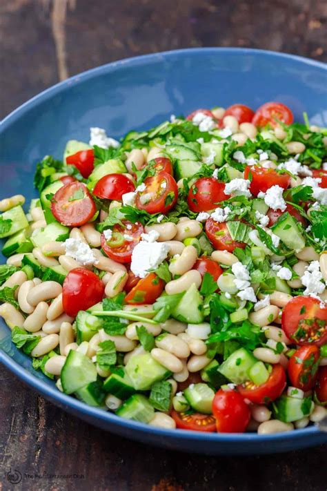 Easy White Bean Salad Recipe | The Mediterranean Dish