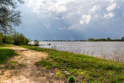 The Wild Bank of the Vistula River in Poland. Stock Photo - Image of ...