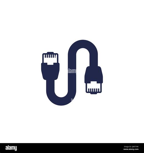 ethernet cable icon, rj45 plugs Stock Vector Image & Art - Alamy