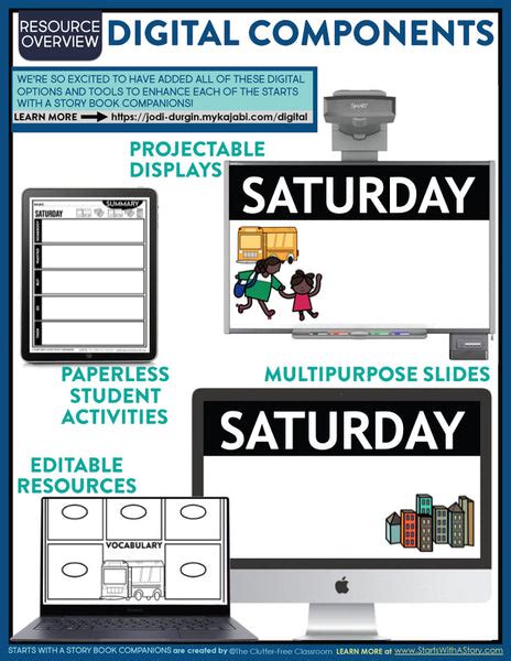 SATURDAY activities and lesson plan ideas – Clutter Free Classroom Store