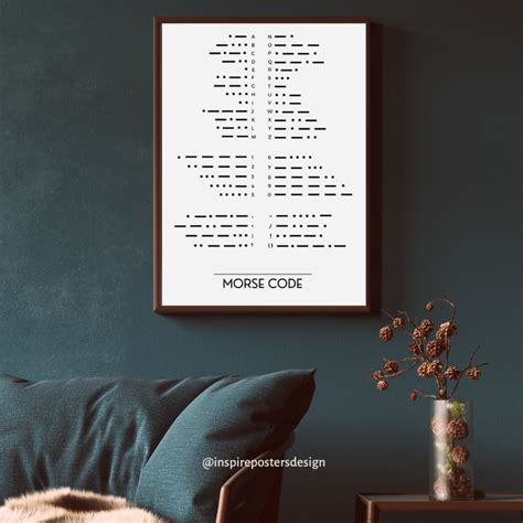 Morse Code | Wall Art | Museum Quality Print