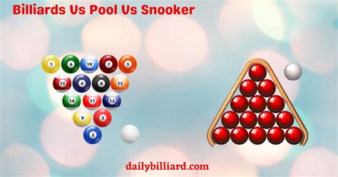 Billiards Vs Pool Vs Snooker Incredible Illustration In 2023