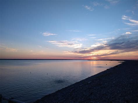 Lake Waco Dam Trail in the evening : r/Waco