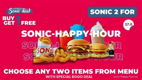 Sonic Happy Hour Time, Prices, Menu And Best Deals 2024