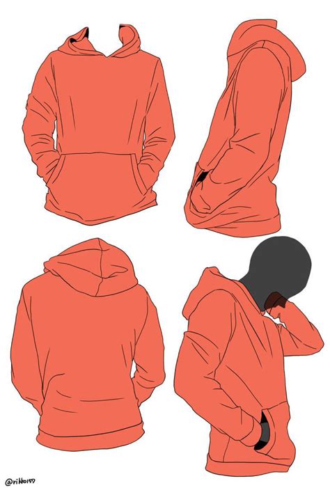 Hoodie Drawing Reference and Sketches for Artists