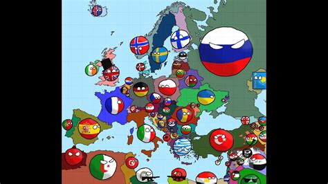 Speedart: 2017 Europe Map in Countryballs - YouTube