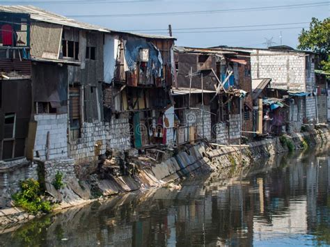 The Slums of Jakarta are the Capital of Indonesia. Stock Photo - Image ...