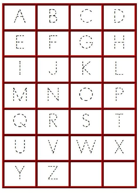 alphabet review worksheets for preschool alphabetworksheetsfreecom - preschool tracing letters ...