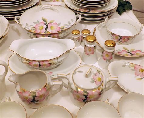 Antique 20s Noritake Azalea Fine China Dinnerware Set for 8 or 10 Total ...