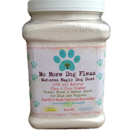 Natural Flea & Tick Control Treatment Powder for Dogs & Puppies 24 oz ...