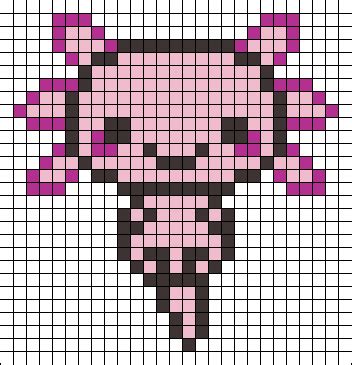 Axolotl Pixel Art