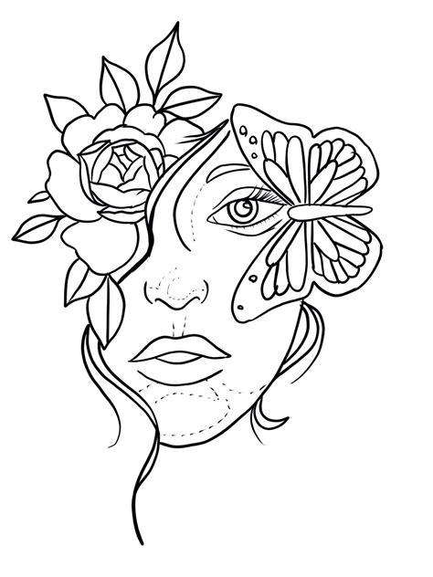 Pin by Victoria on dibujar | Line art drawings, Outline art, Outline ...