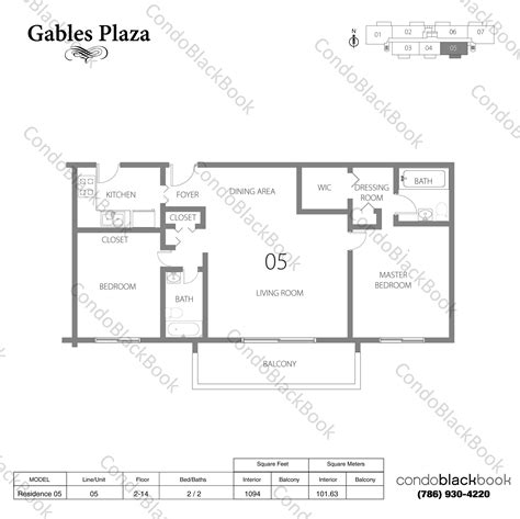 Gables Plaza Unit #905 Condo in Coral Gables | CondoBlackBook