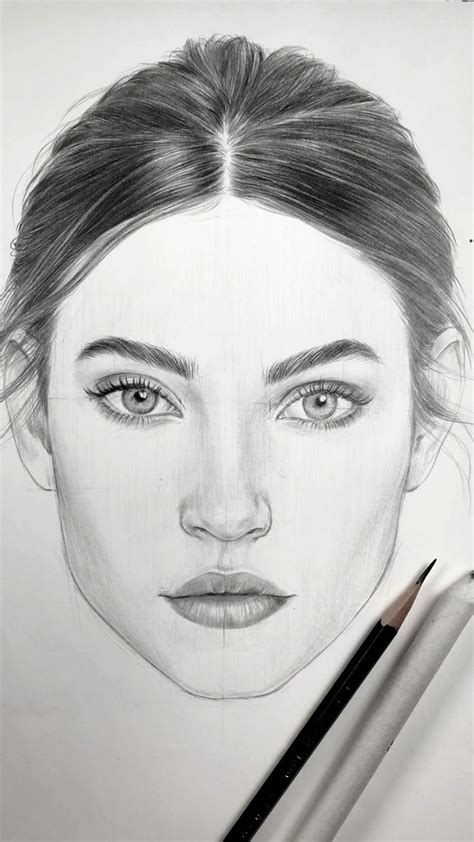 HOW TO DRAW A FACE. Face Proportions by Nadia Coolrista - YouTube | Портретные зарисовки ...