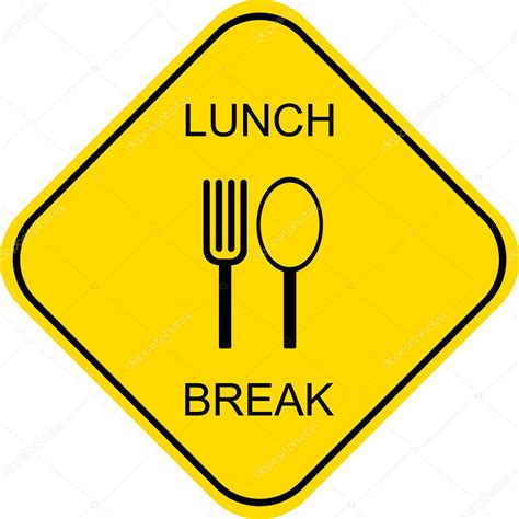 Lunch break - sign — Stock Vector © jazzia #1021376