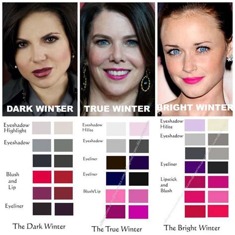 Winter skin tone, Winter skin, Deep winter colors