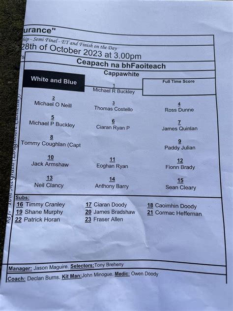 2023 County Junior B Hurling Semi Final | Cappawhite GAA