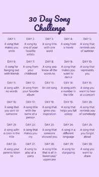 30 Day Song Challenge Instagram Story Template by Let's Make Music