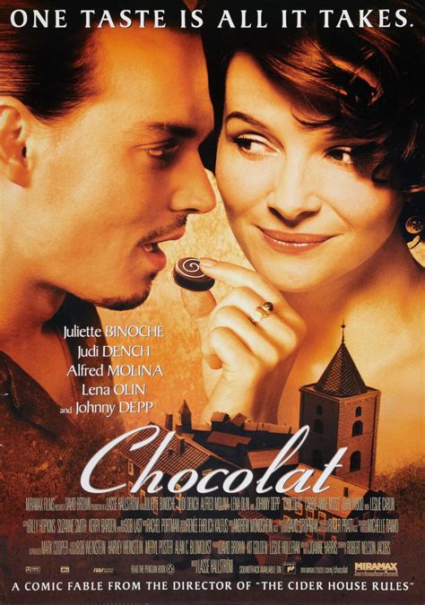 Chocolat Movie Poster - Classic 00's Vintage Poster Print - prints4u