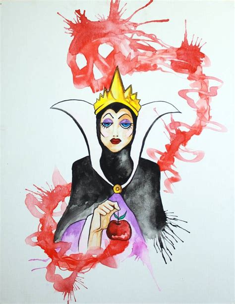 Disney Villains Watercolor Art Print Villain Painting Print - Etsy