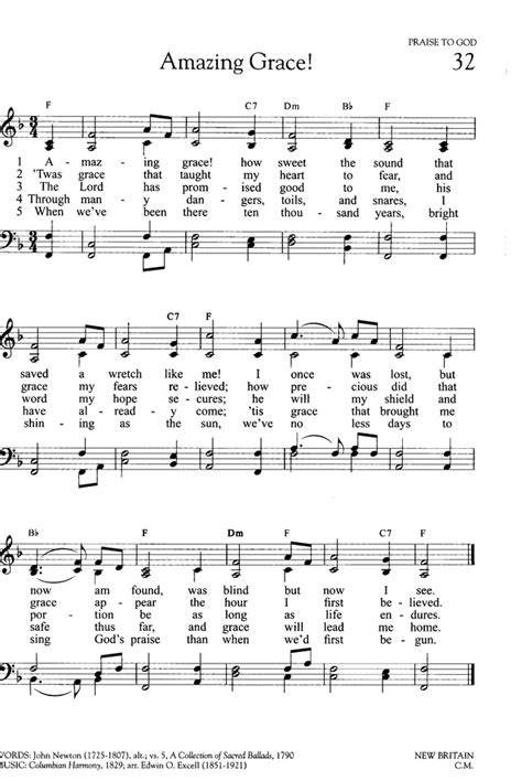 Hymns of Promise: a large print songbook 32. Amazing grace! how sweet the sound | Hymnary.org