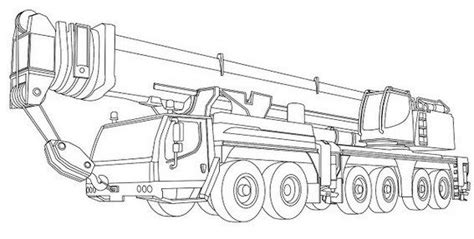 realistic crane truck design coloring sheet | Truck coloring pages, Truck design, Coloring sheets