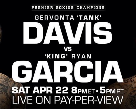 How to Watch Gervonta Tank Davis vs. Ryan Garcia Fight Live Stream, What Time Does It Start