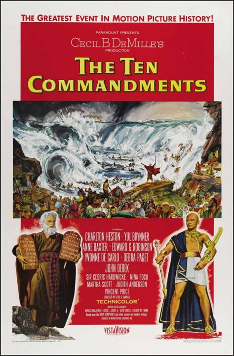 The Ten Commandments Movie Poster (1956) | Great Movies