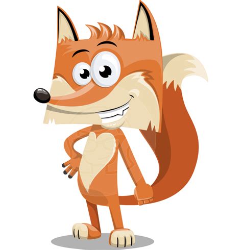 Flat Fox Cartoon Vector Character AKA Roy Foxly | GraphicMama ...