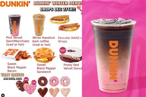 Dunkin Donuts Menu 2024 - Tove Ainslie