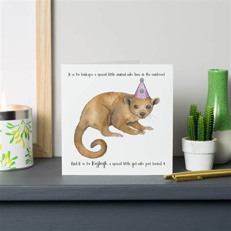 Personalised Animal Birthday Card By Dani Williams Art & Illustration ...