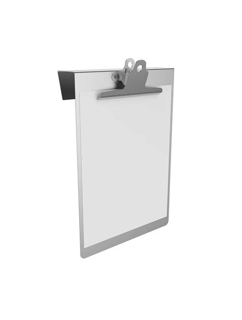 A4 Hanging Stainless Steel Clipboard SYSPAL | UK