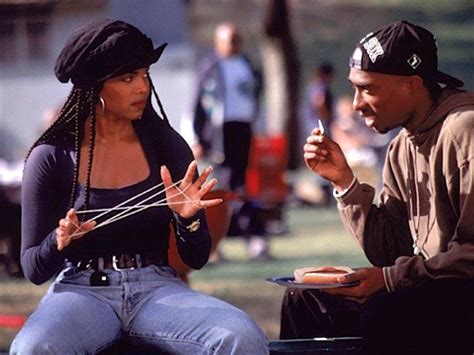 Janet Jackson y Tupac Shakur durante el rodaje de 'Justica poética' (1993). Mode Old School, New ...