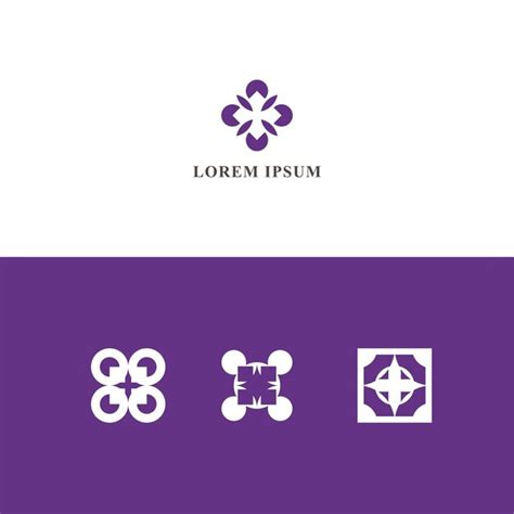 Premium Vector | Geometric shape logo design bundle