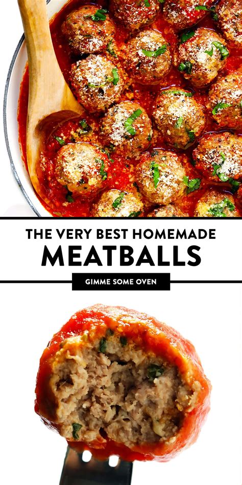 The Best Meatball Recipe! - Gimme Some Oven | Recipe | Meatball recipes easy, Recipes, Italian ...