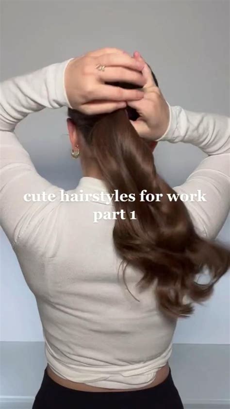 Cute hairstyles for work ️ part 1 #workhairstyles | Cute hairstyles, Hair styles, Up hairstyles