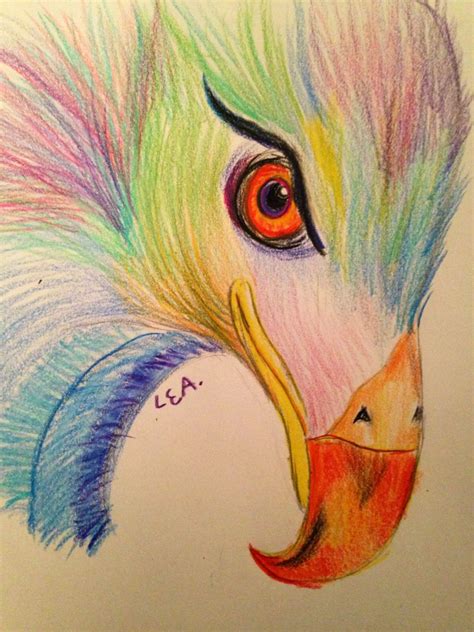 Eagle colored pencil drawing by Lauren A | Animal drawings, Drawings ...
