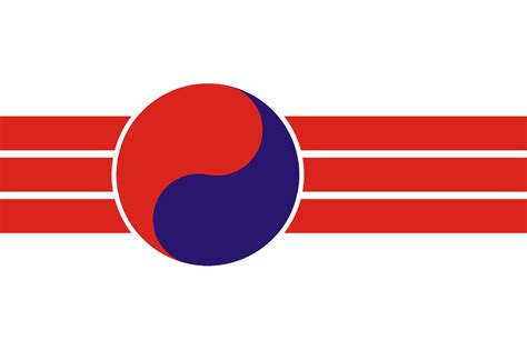 Flag of the People's Republic of Korea, a short-lived post-WWII Korean ...