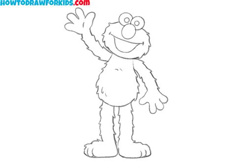 How to Draw Elmo - Easy Drawing Tutorial For Kids