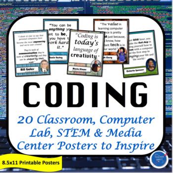 Coding Posters to Inspire - STEM Computer Science & Programming ...