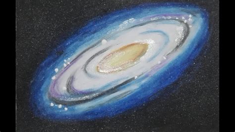 Milky way galaxy drawing with oil pastals for bignners.Milky way galaxy ...