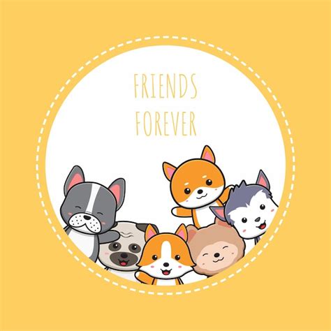 Premium Vector | Cute dog doodle banner background wallpaper icon ...