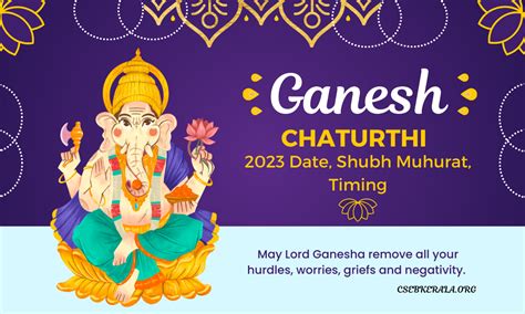 Ganesh Chaturthi 2023: Date, Shubh Muhurat, Significance, History ...