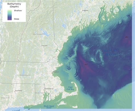 New high-resolution bathymetry maps provide a detailed view of Gulf of Maine seafloor ...