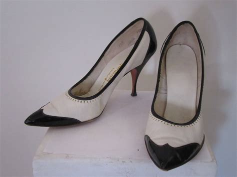 Black and White Spectator High Heels by jacqueline - Etsy